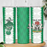 Nigeria Basketball Custom Skinny Tumbler Go DTigers - Wonder Print Shop