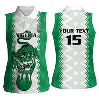 Nigeria Basketball Custom Women Sleeveless Polo Shirt Go DTigers - Wonder Print Shop