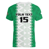 Nigeria Basketball Custom Women V-Neck T-Shirt Go DTigers - Wonder Print Shop