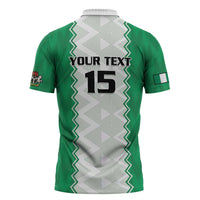 Nigeria Basketball Custom Zipper Polo Shirt Go DTigers - Wonder Print Shop