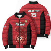 Egypt Basketball Custom Bomber Puffer Jacket Go Pharaohs - Wonder Print Shop