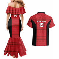 Egypt Basketball Custom Couples Matching Mermaid Dress and Hawaiian Shirt Go Pharaohs - Wonder Print Shop