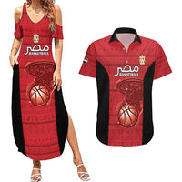 Egypt Basketball Custom Couples Matching Summer Maxi Dress and Hawaiian Shirt Go Pharaohs - Wonder Print Shop