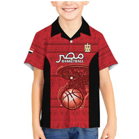 Egypt Basketball Custom Family Matching Mermaid Dress and Hawaiian Shirt Go Pharaohs - Wonder Print Shop