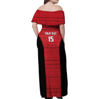 Egypt Basketball Custom Family Matching Off Shoulder Maxi Dress and Hawaiian Shirt Go Pharaohs - Wonder Print Shop