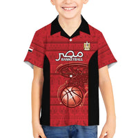 Egypt Basketball Custom Family Matching Summer Maxi Dress and Hawaiian Shirt Go Pharaohs - Wonder Print Shop