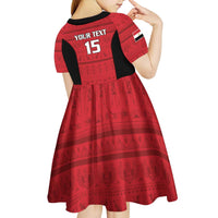 Egypt Basketball Custom Kid Short Sleeve Dress Go Pharaohs - Wonder Print Shop