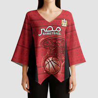 Egypt Basketball Custom Kimono Sleeve Blouse Go Pharaohs - Wonder Print Shop