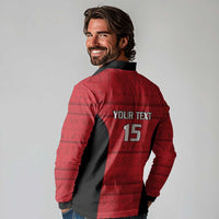 Egypt Basketball Custom Long Sleeve Polo Shirt Go Pharaohs - Wonder Print Shop