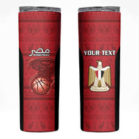Egypt Basketball Custom Skinny Tumbler Go Pharaohs - Wonder Print Shop