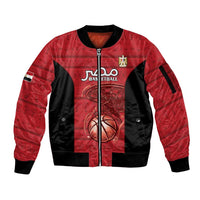 Egypt Basketball Custom Sleeve Zip Bomber Jacket Go Pharaohs - Wonder Print Shop