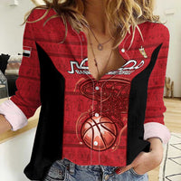 Egypt Basketball Custom Women Casual Shirt Go Pharaohs - Wonder Print Shop