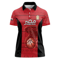 Egypt Basketball Custom Women Polo Shirt Go Pharaohs - Wonder Print Shop