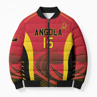 Angola Basketball Custom Bomber Puffer Jacket Go Champions - Wonder Print Shop
