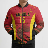 Angola Basketball Custom Bomber Puffer Jacket Go Champions - Wonder Print Shop