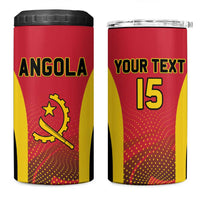 Angola Basketball Custom 4 in 1 Can Cooler Tumbler Go Champions - Wonder Print Shop