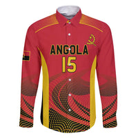 Angola Basketball Custom Family Matching Long Sleeve Bodycon Dress and Hawaiian Shirt Go Champions - Wonder Print Shop