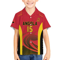 Angola Basketball Custom Family Matching Long Sleeve Bodycon Dress and Hawaiian Shirt Go Champions - Wonder Print Shop