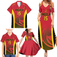 Angola Basketball Custom Family Matching Summer Maxi Dress and Hawaiian Shirt Go Champions - Wonder Print Shop