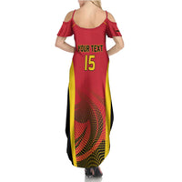 Angola Basketball Custom Family Matching Summer Maxi Dress and Hawaiian Shirt Go Champions - Wonder Print Shop