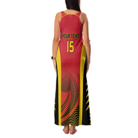 Angola Basketball Custom Family Matching Tank Maxi Dress and Hawaiian Shirt Go Champions - Wonder Print Shop