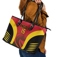 Angola Basketball Custom Leather Tote Bag Go Champions - Wonder Print Shop
