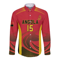 Angola Basketball Custom Long Sleeve Button Shirt Go Champions - Wonder Print Shop