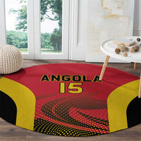 Angola Basketball Custom Round Carpet Go Champions - Wonder Print Shop
