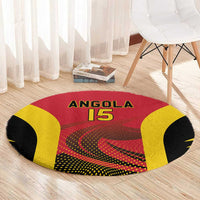 Angola Basketball Custom Round Carpet Go Champions - Wonder Print Shop