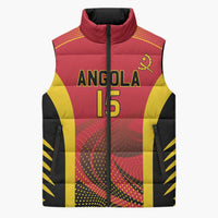 Angola Basketball Custom Sleeveless Puffer Jacket Go Champions - Wonder Print Shop