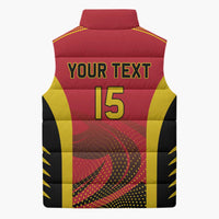 Angola Basketball Custom Sleeveless Puffer Jacket Go Champions - Wonder Print Shop