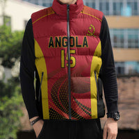 Angola Basketball Custom Sleeveless Puffer Jacket Go Champions - Wonder Print Shop