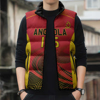 Angola Basketball Custom Sleeveless Puffer Jacket Go Champions - Wonder Print Shop