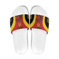 Angola Basketball Custom Slide Sandals Go Champions - Wonder Print Shop