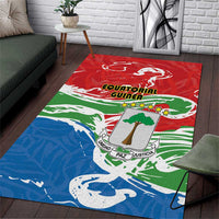 Equatorial Guinea Independence Day Area Rug Coat Of Arms With Map - Wonder Print Shop