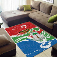 Equatorial Guinea Independence Day Area Rug Coat Of Arms With Map - Wonder Print Shop
