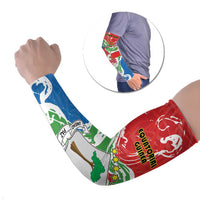 Equatorial Guinea Independence Day Arm Sleeves Coat Of Arms With Map - Wonder Print Shop