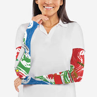 Equatorial Guinea Independence Day Arm Sleeves Coat Of Arms With Map - Wonder Print Shop