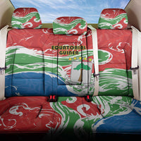 Equatorial Guinea Independence Day Back Car Seat Cover Coat Of Arms With Map - Wonder Print Shop