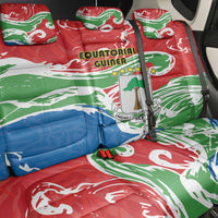 Equatorial Guinea Independence Day Back Car Seat Cover Coat Of Arms With Map - Wonder Print Shop