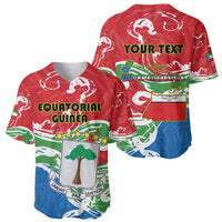 Personalized Equatorial Guinea Independence Day Baseball Jersey Coat Of Arms With Map - Wonder Print Shop