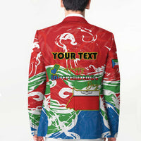 Personalized Equatorial Guinea Independence Day Blazer Coat Of Arms With Map - Wonder Print Shop