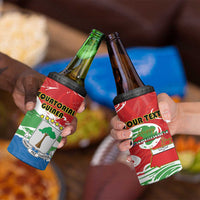 Personalized Equatorial Guinea Independence Day 4 in 1 Can Cooler Tumbler Coat Of Arms With Map - Wonder Print Shop