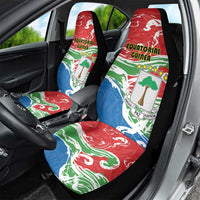 Equatorial Guinea Independence Day Car Seat Cover Coat Of Arms With Map - Wonder Print Shop