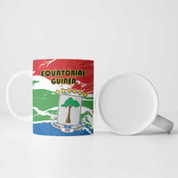 Personalized Equatorial Guinea Independence Day Ceramic Mug Coat Of Arms With Map - Wonder Print Shop
