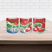 Personalized Equatorial Guinea Independence Day Ceramic Mug Coat Of Arms With Map - Wonder Print Shop