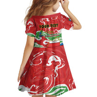 Personalized Equatorial Guinea Independence Day Family Matching Long Sleeve Bodycon Dress and Hawaiian Shirt Coat Of Arms With Map - Wonder Print Shop