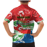 Personalized Equatorial Guinea Independence Day Family Matching Mermaid Dress and Hawaiian Shirt Coat Of Arms With Map - Wonder Print Shop