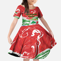 Personalized Equatorial Guinea Independence Day Family Matching Mermaid Dress and Hawaiian Shirt Coat Of Arms With Map - Wonder Print Shop