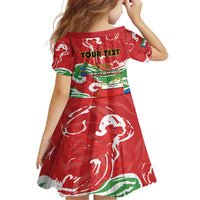 Personalized Equatorial Guinea Independence Day Family Matching Off Shoulder Maxi Dress and Hawaiian Shirt Coat Of Arms With Map - Wonder Print Shop